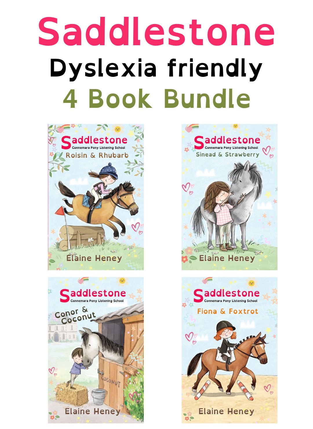 Saddlestone 4 Book Bundle DYSLEXIA FRIENDLY
