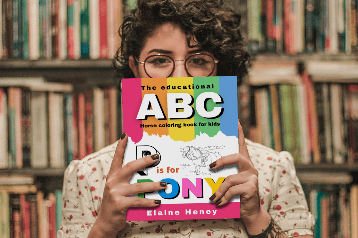 The educational ABC horse colouring book for kids | P is for Pony | UK EDITION